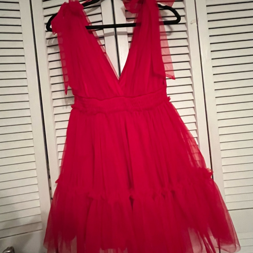 Red Tulle Dress